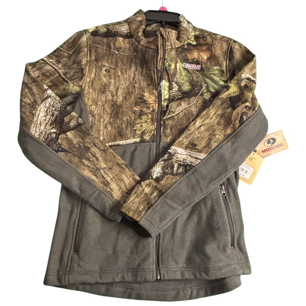 Mossy Oak Jacket Womens Large Camouflage Magellan Fleece Country Roots NWT